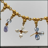 Pearl cross pendant