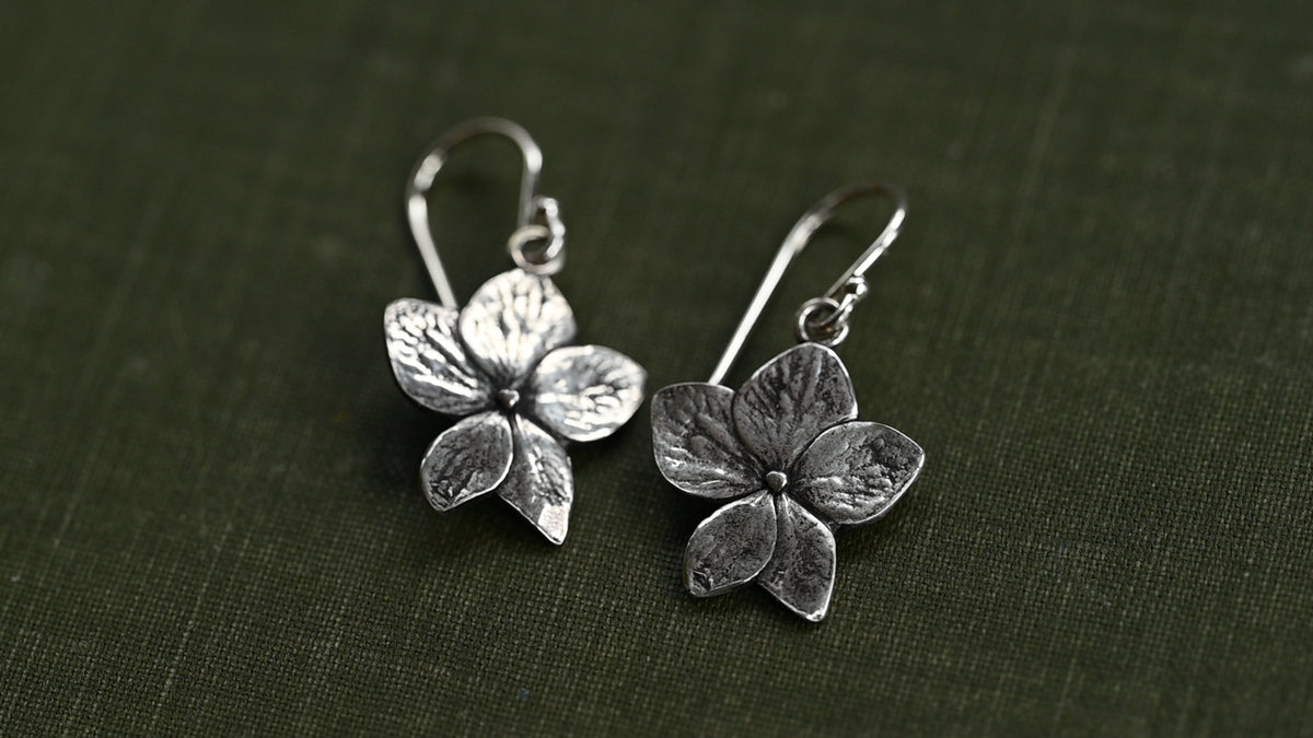 Hydrangea earrings