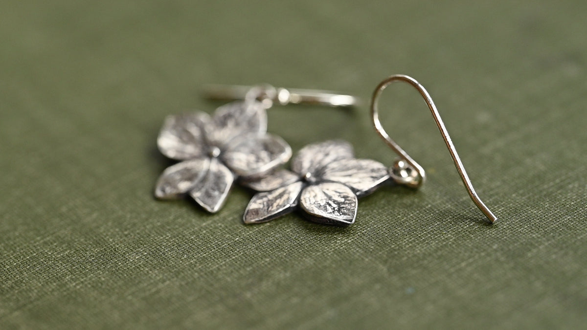 Hydrangea earrings