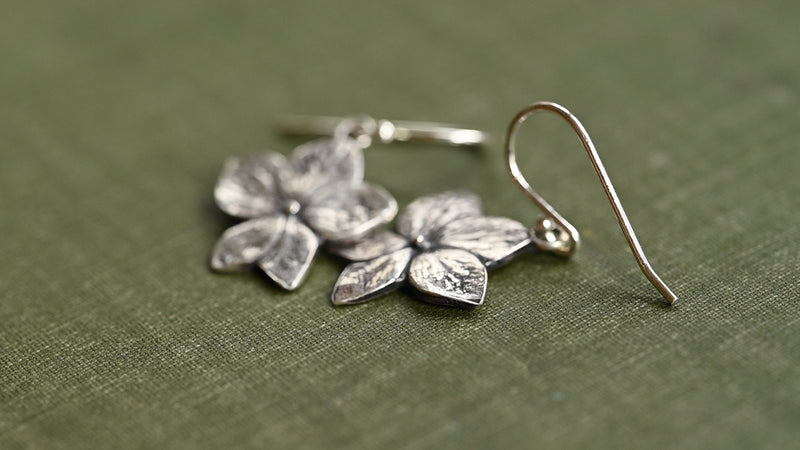 Hydrangea earrings