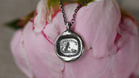 Cat and mouse seal necklace
