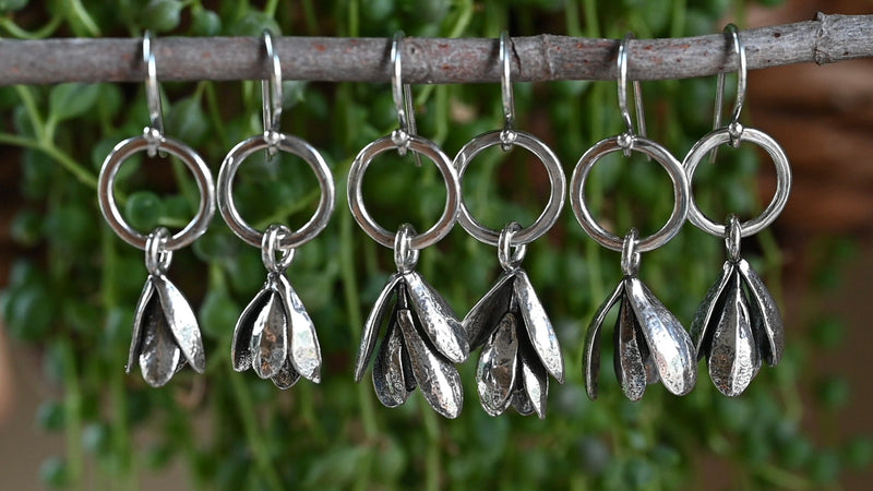 Succulent earrings