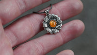 Sunflower necklace