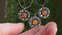 Sunflower necklace