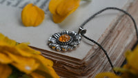 Sunflower necklace