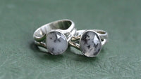 Dendritic opal ring