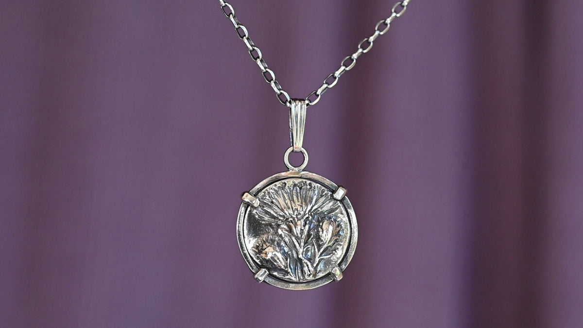 Aster coin necklace