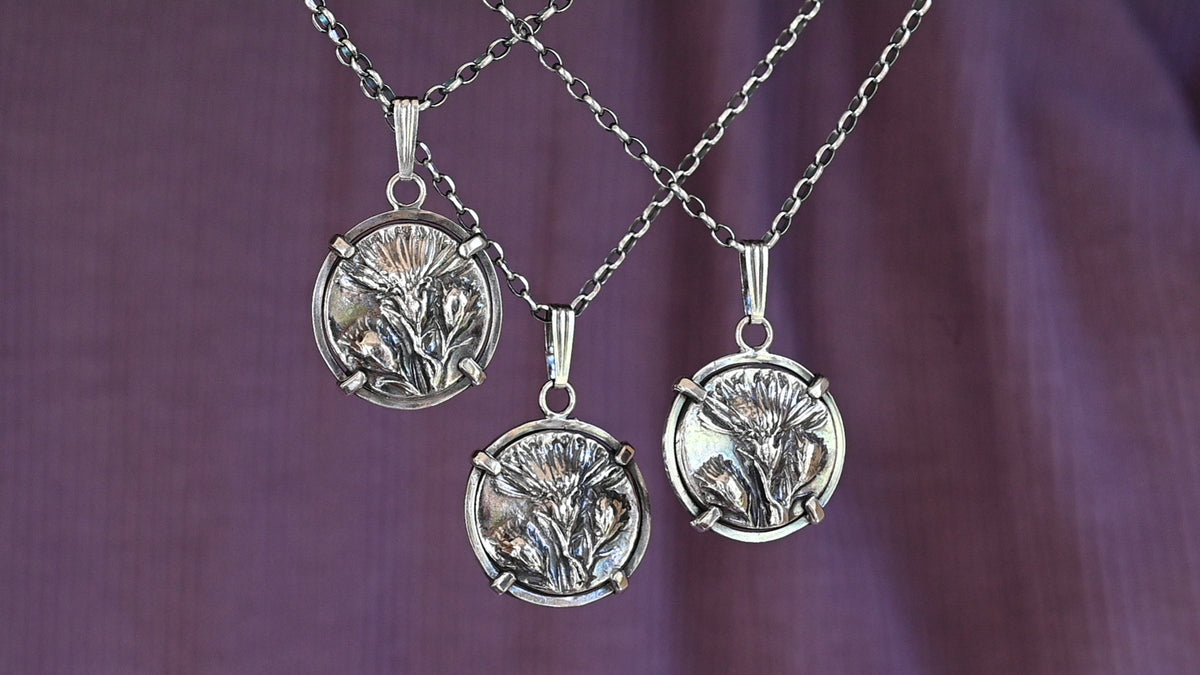 Aster coin necklace