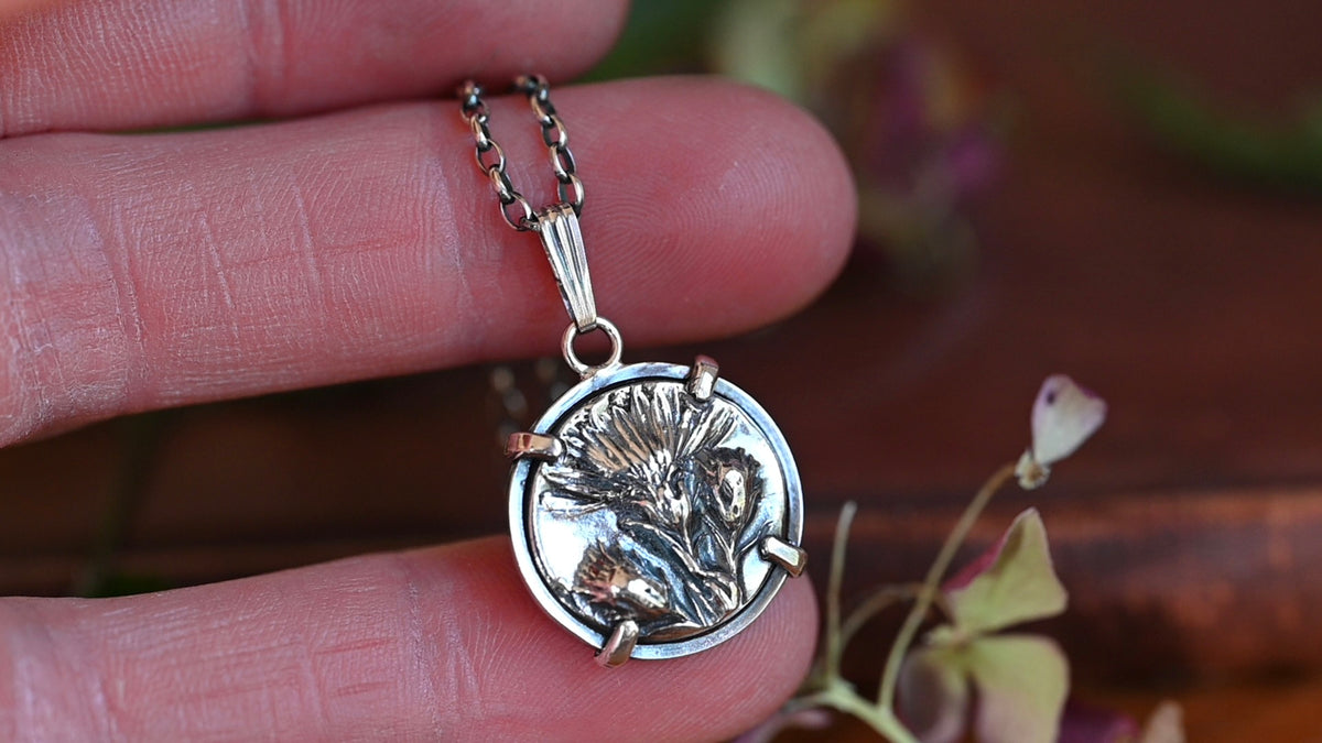 Aster coin necklace