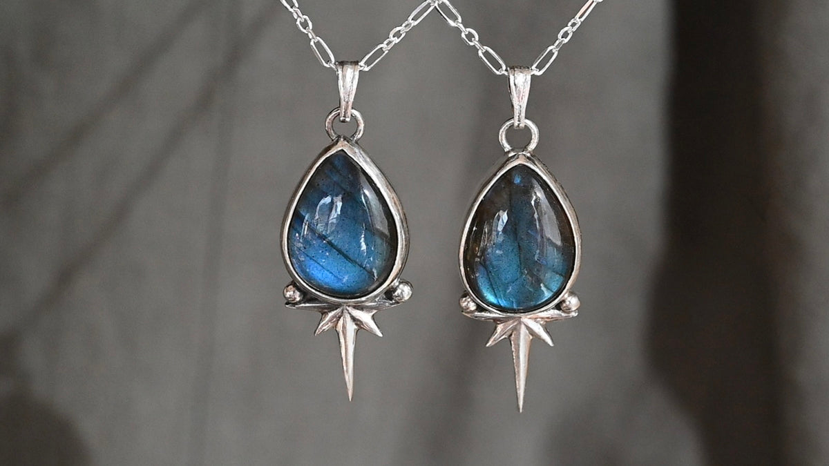 Labradorite star necklace