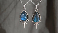 Labradorite star necklace