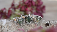 Moss agate ring