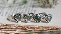 Moss agate ring