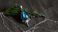 Labradorite star necklace