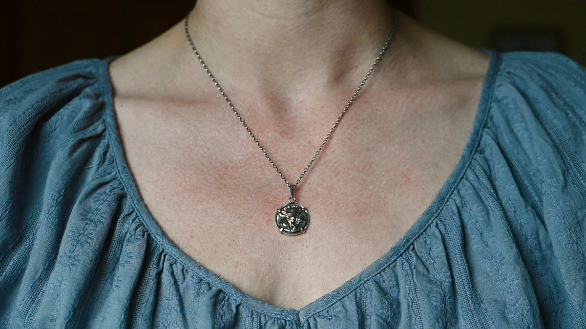 Aster coin necklace