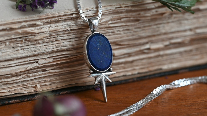 Lapis Lazuli star pendant