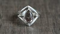 Strawberry quartz ring - size 7.5