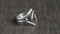 Strawberry quartz ring - size 7.5