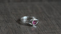 Rhodolite garnet ring - size 9