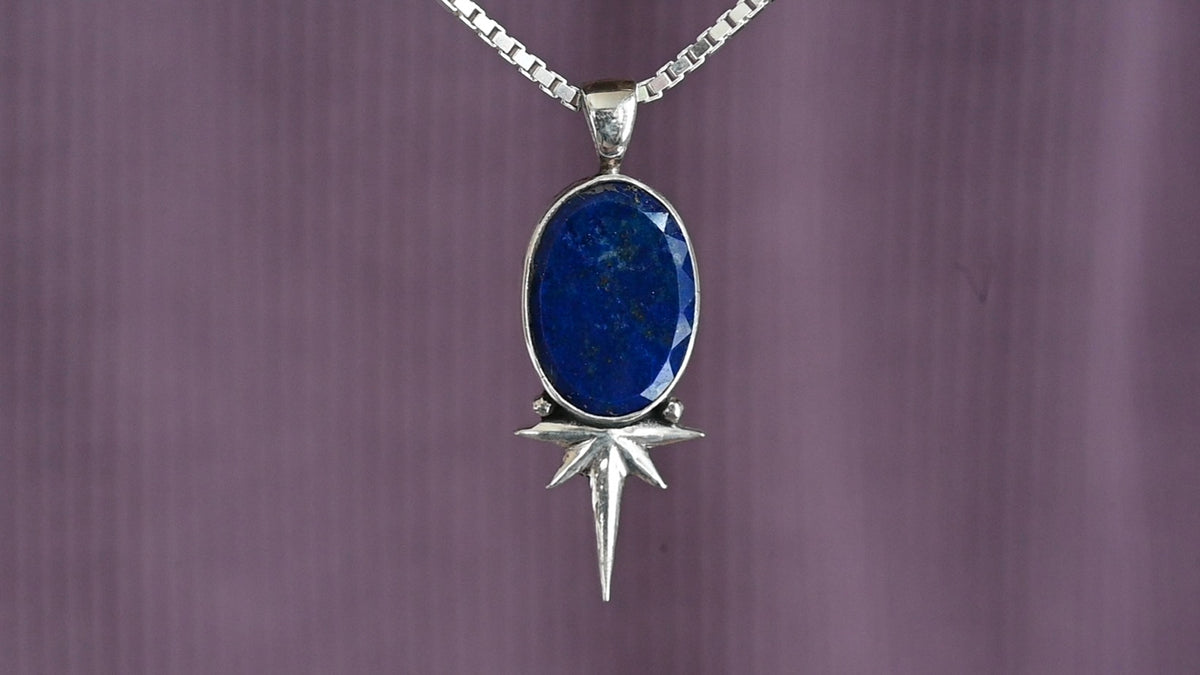 Lapis Lazuli star pendant