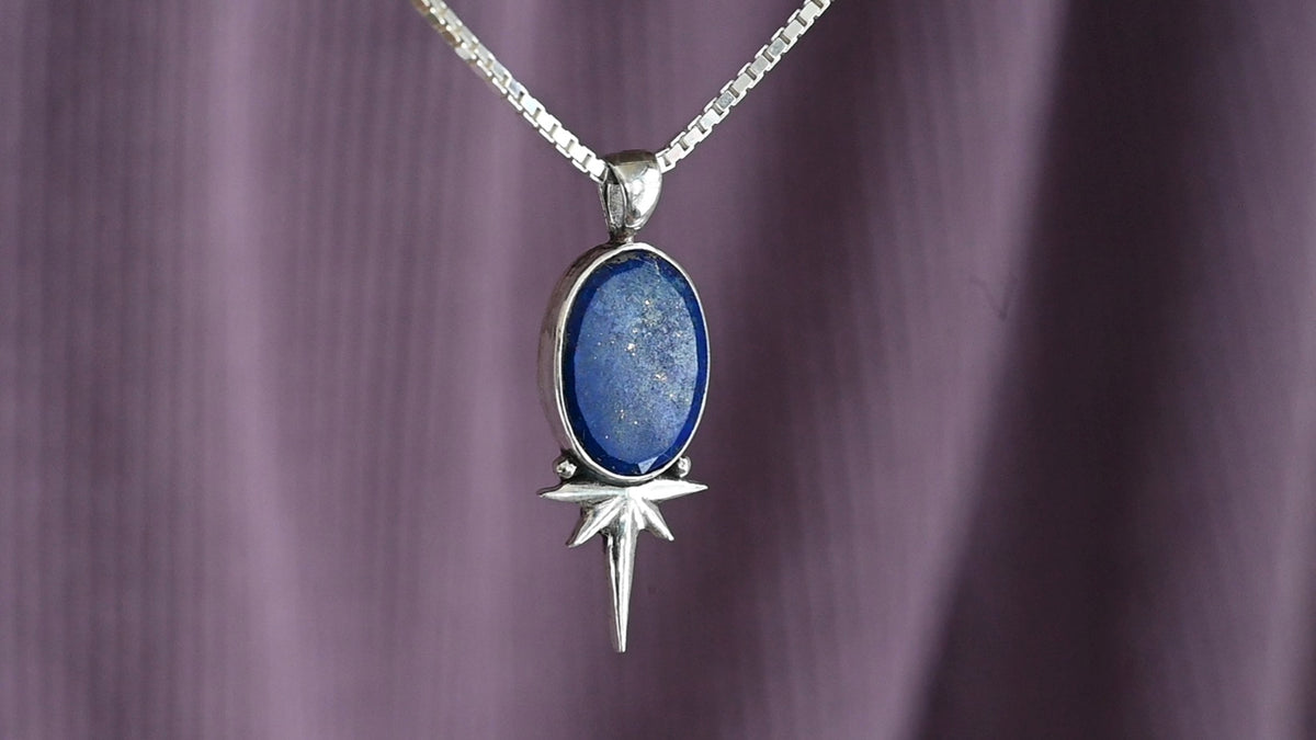 Lapis Lazuli star pendant