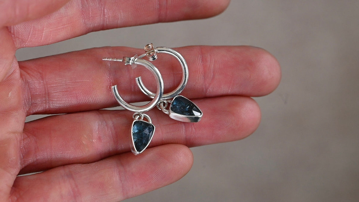 Kyanite hoops
