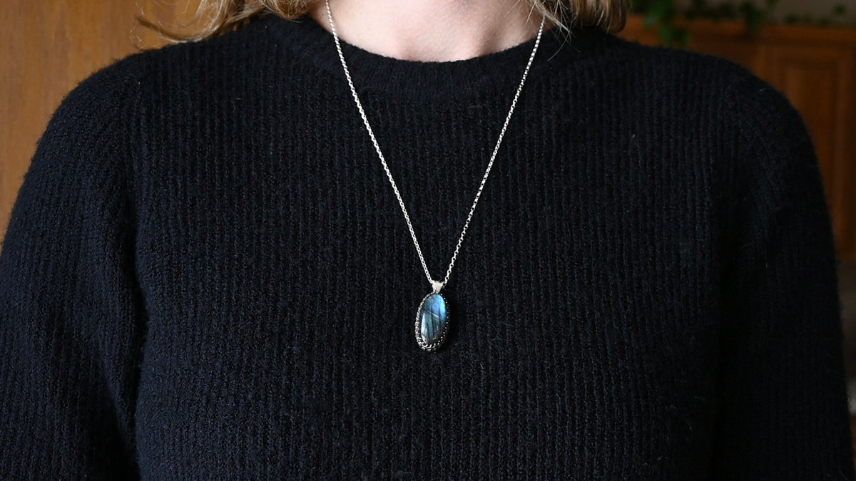 Labradorite aurora necklace