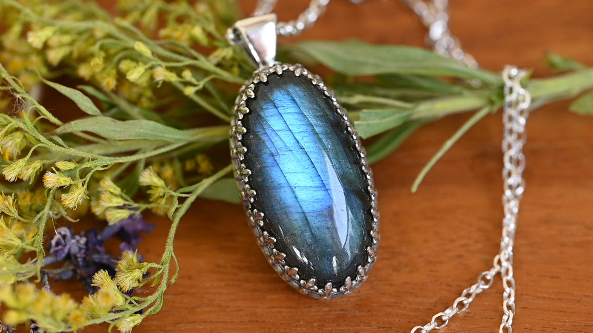 Labradorite aurora necklace