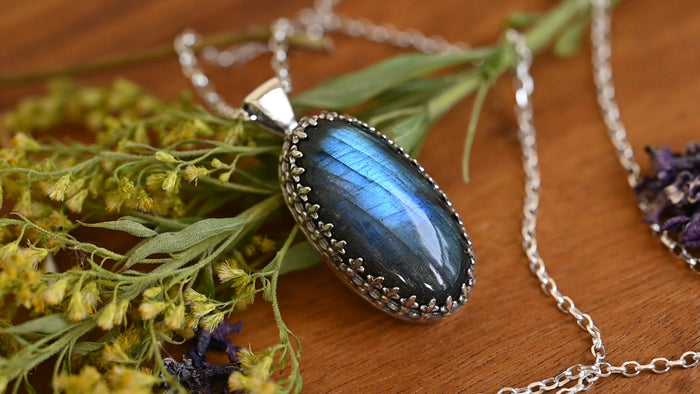 Labradorite aurora necklace