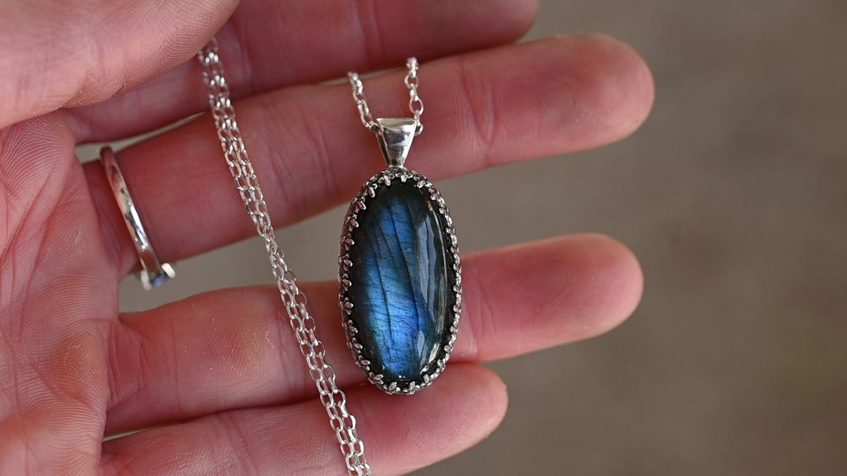 Labradorite aurora necklace
