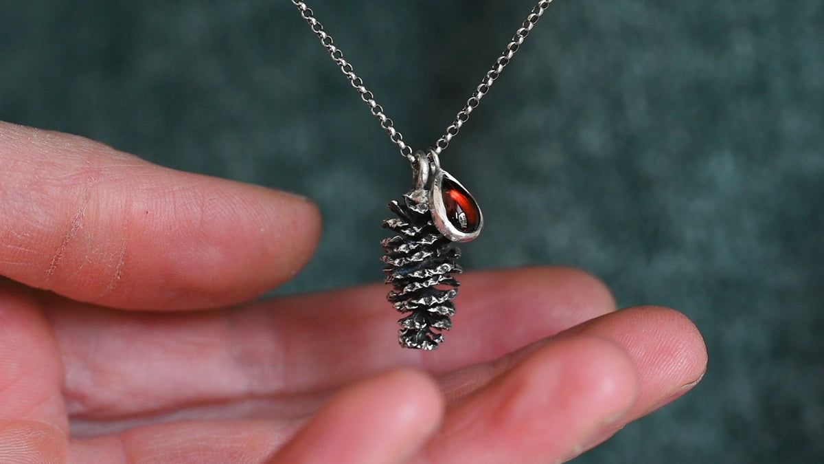 Alder cone necklace