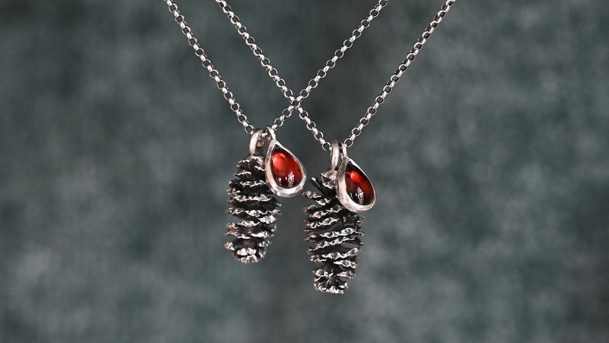 Alder cone necklace