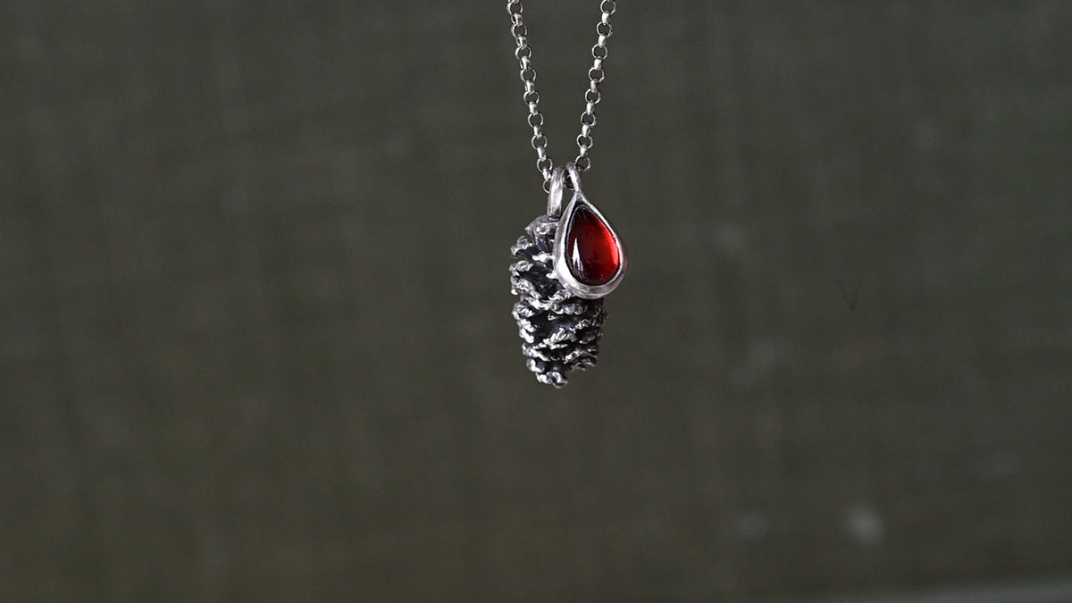 Alder cone necklace