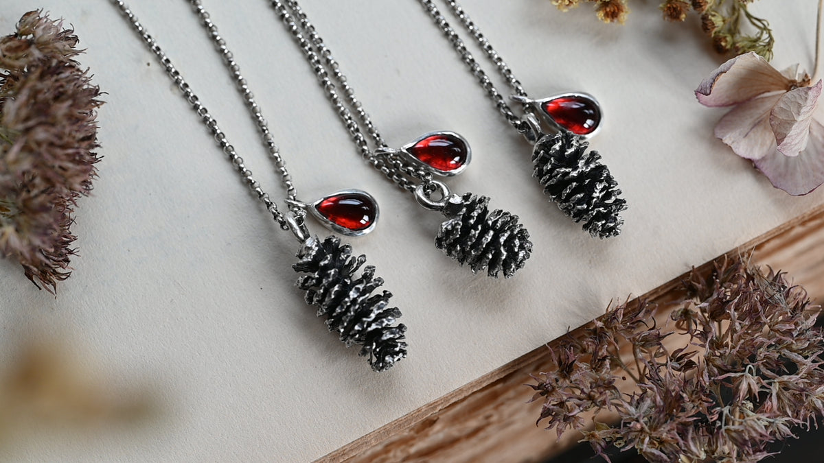 Alder cone necklace