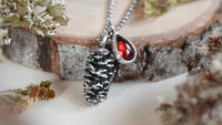 Alder cone necklace