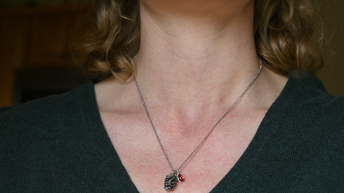 Alder cone necklace