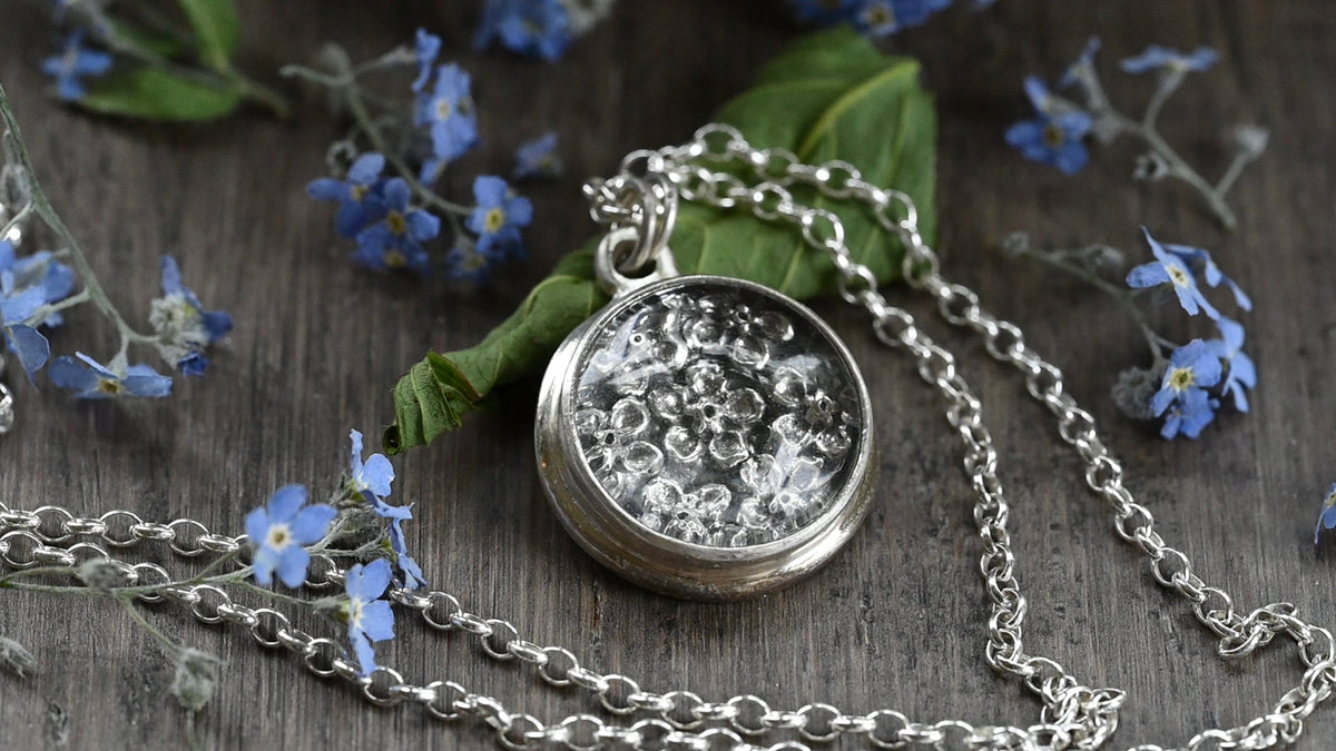 Forget-me-not necklace