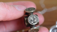 "While I live I'll crow" Victorian seal necklace