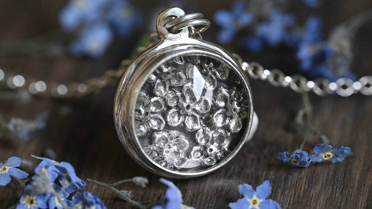 Forget-me-not necklace