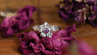 Pink sapphire ring