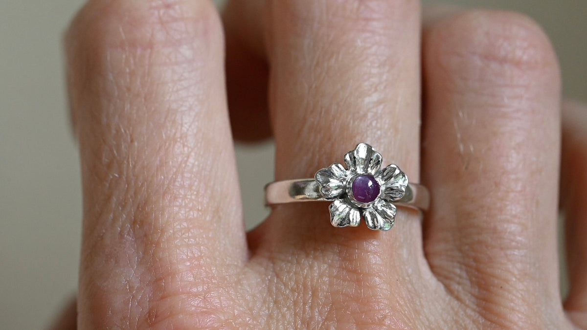 Pink sapphire ring