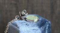 Prehnite succulent necklace