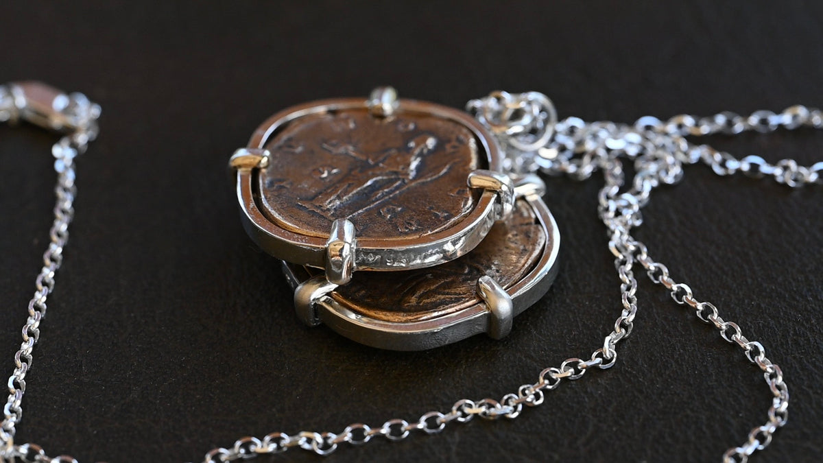 Crispina Augusta coin pendant