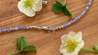 Lunula necklace (tanzanite)