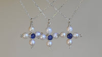 Pearl cross pendant
